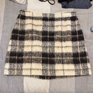 Kate Spade check print mini skirt